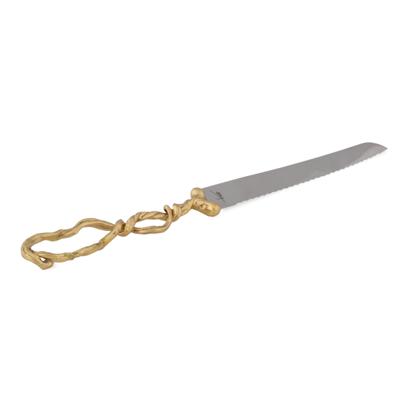 Wisteria Gold Challah Knife